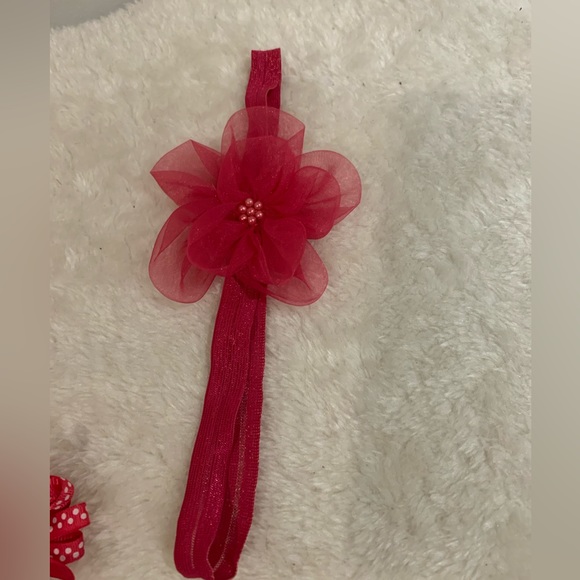 Girls 6 piece hair ribbon and bow set - Picture 5 of 12